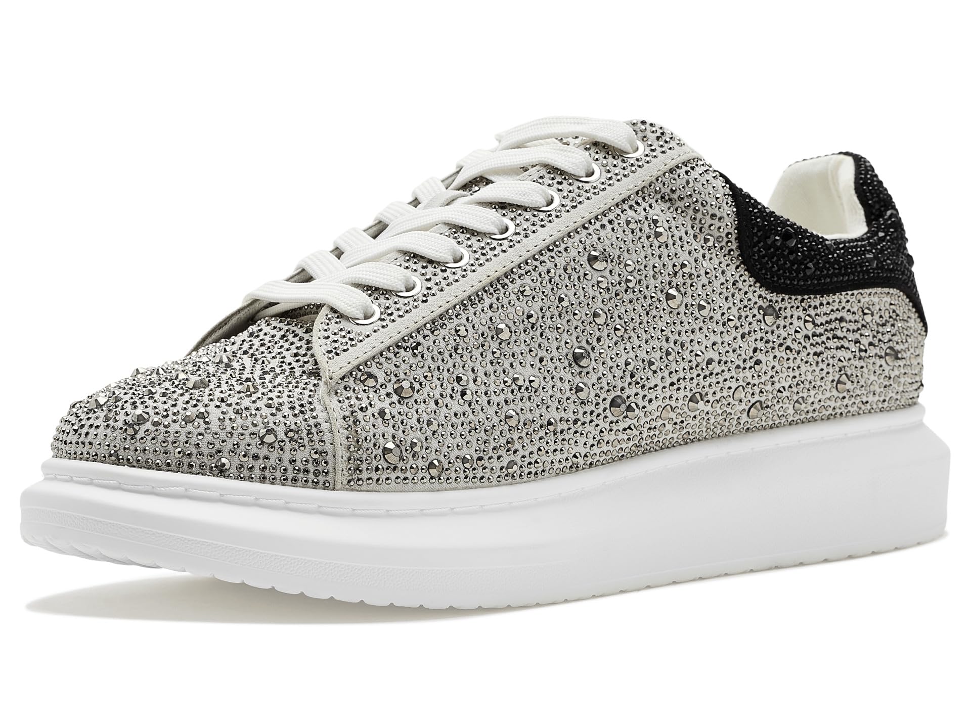 Steve Madden Men's Icebox Sneaker, Silver Multi, 9 UK