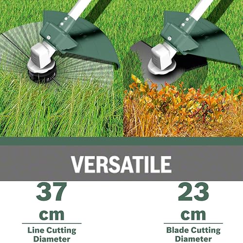 Bosch Decespugliatore AFS 23-37 (950 W, Lama a 3 Taglienti, Bobina per Fili da Taglio, 3 Fili da Taglio, Impugnatura Supplementare, Cuffia di Protezione) + Bosch Filo di ricambio per AFS 23-37 - 3
