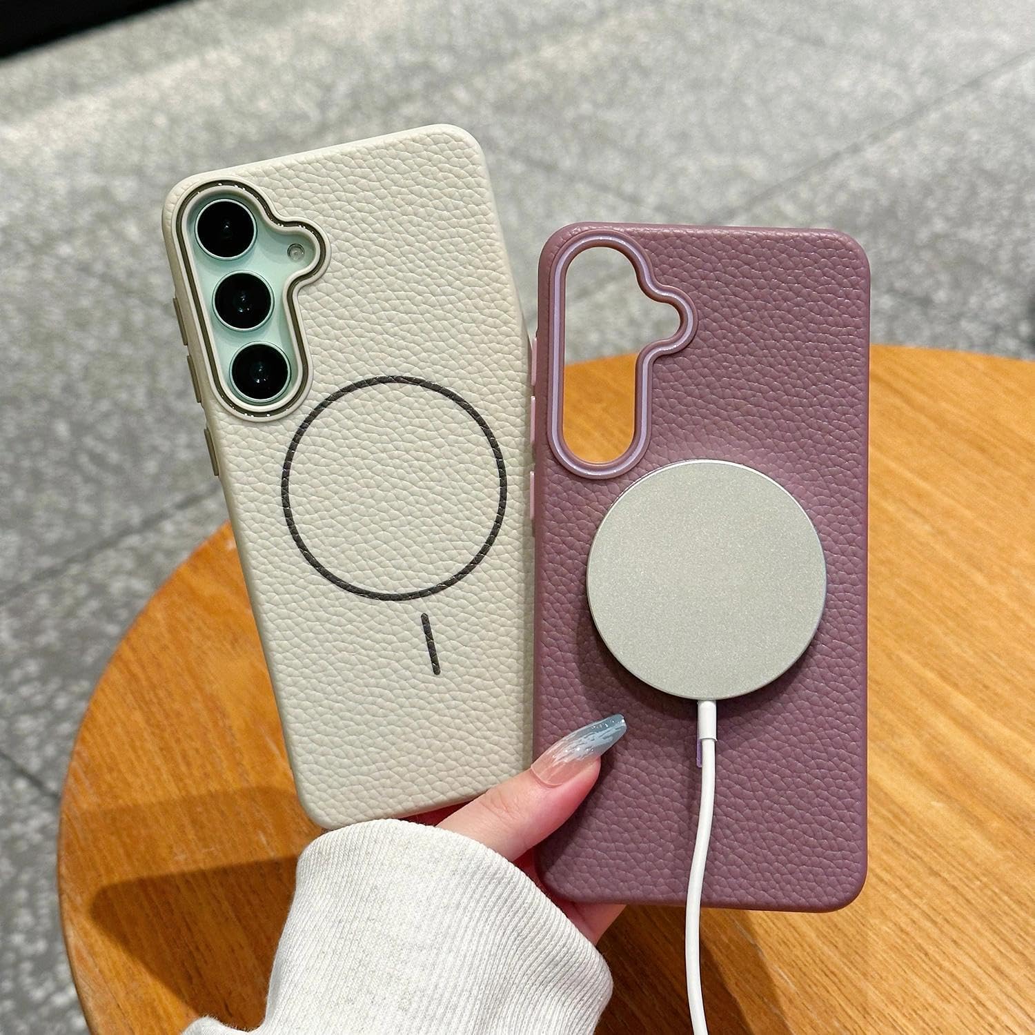 Callyue for Samsung Galaxy S25 Case White, [Compatible with Magsafe], Soft Non-Slip Shockproof Protective Bumper Cover for Samsung S25 - Image 3