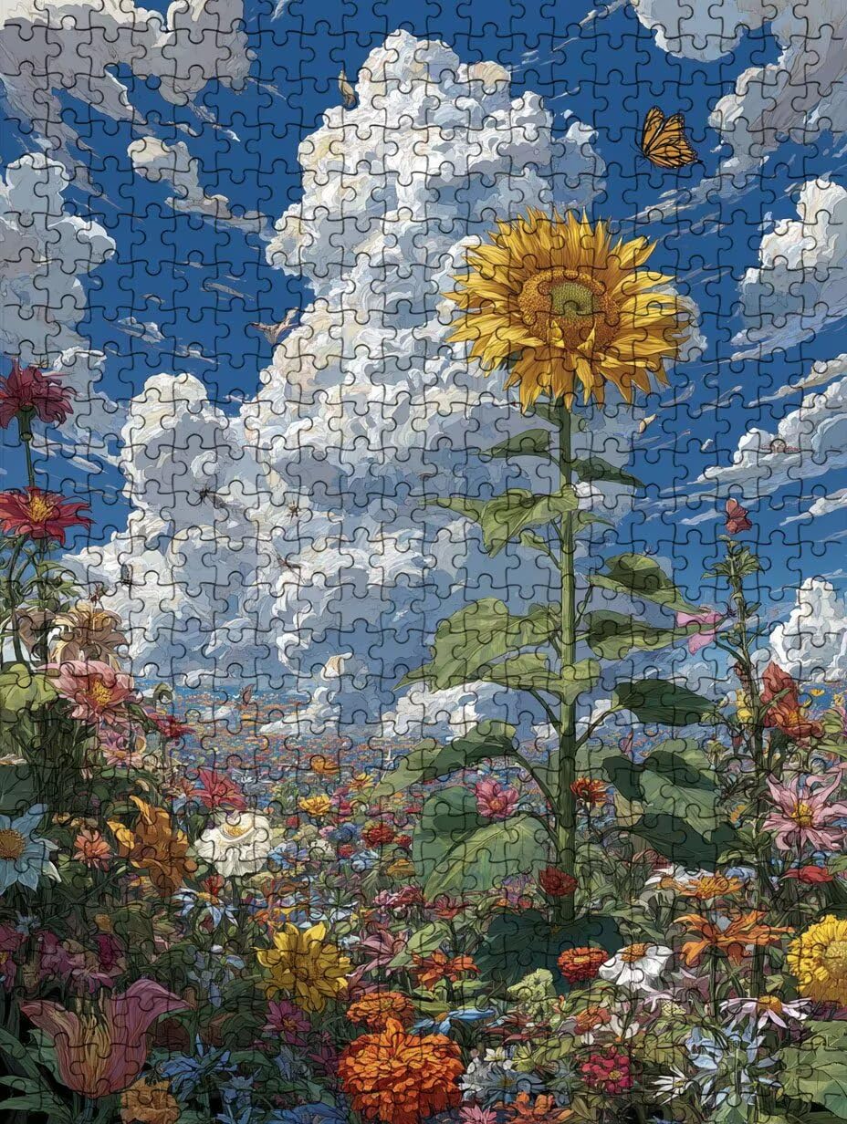 Puzzle 1000 Pezzi, Jigsaw Puzzle per Adulti, Girasole Giallo BLQSBGA6-473 | Puzzle Classici, Impossibile Difficile Sfidanti Puzzles, Puzzle Decorativo per La Famiglia, Come Regalo e Decorazione Pareti