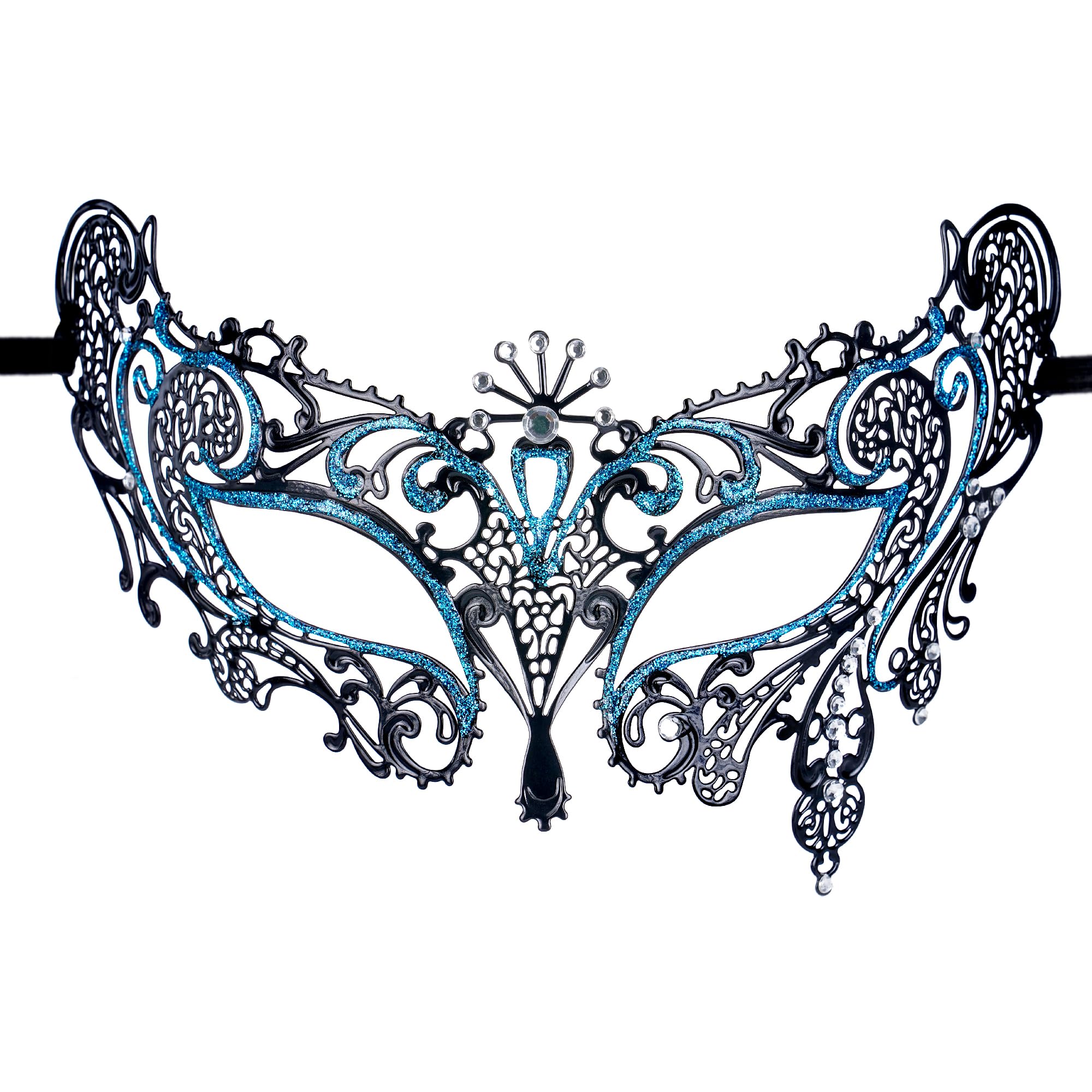 ETOFETE Masquerade Mask for Renaissance Prom Ball Party, Venetian Eye Mask with Rhinestone for Carnival Women Accessories โ image 1