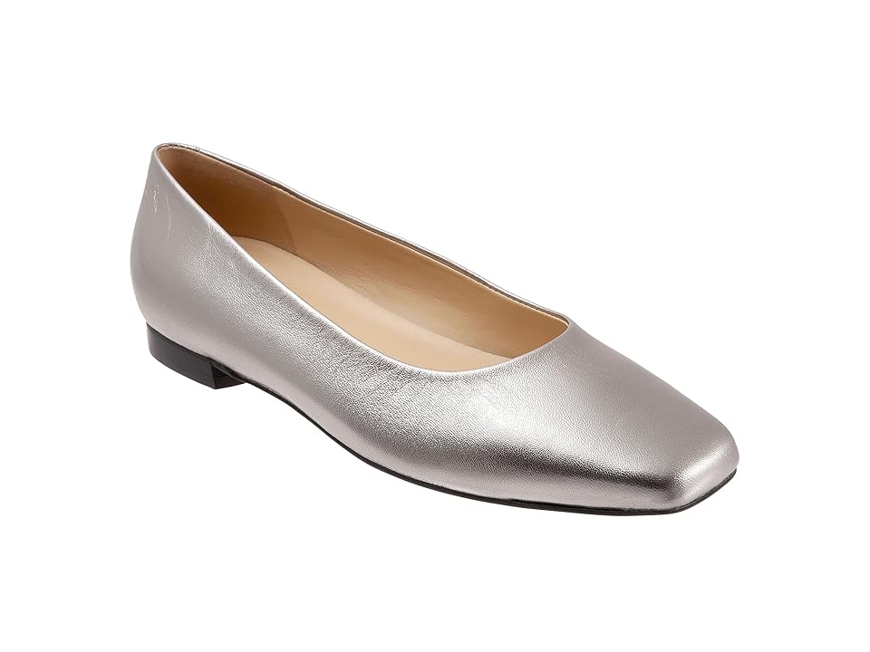 Trotters Honor (Pewter Leather) Women's Shoes INTERNATIONAL SHIPPING