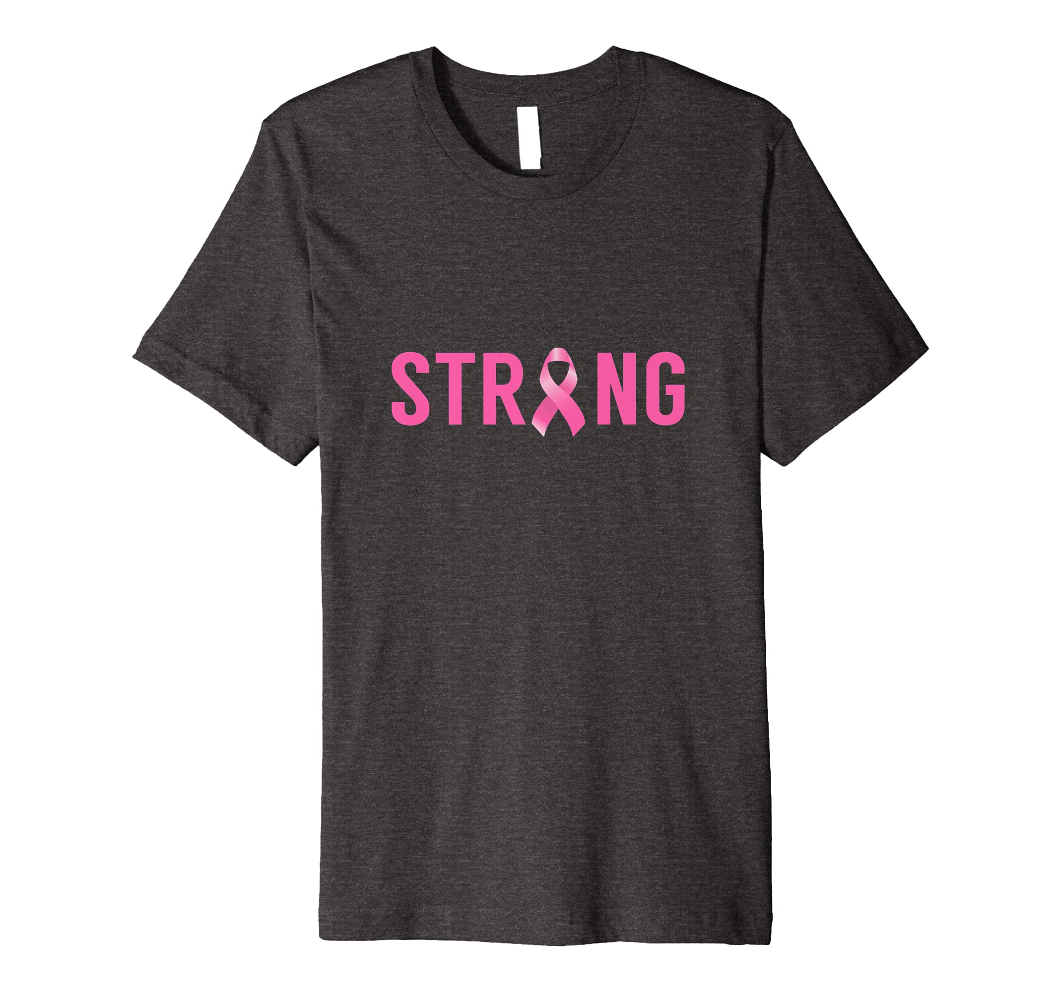 Mens Breast Cancer Awareness ribbon Tee - STRONG