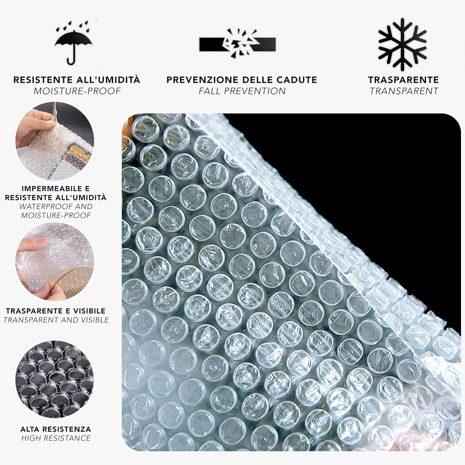 IPEA Bubble Wrap for Packaging and Shipping - 10 Metres x 30cm Roll
