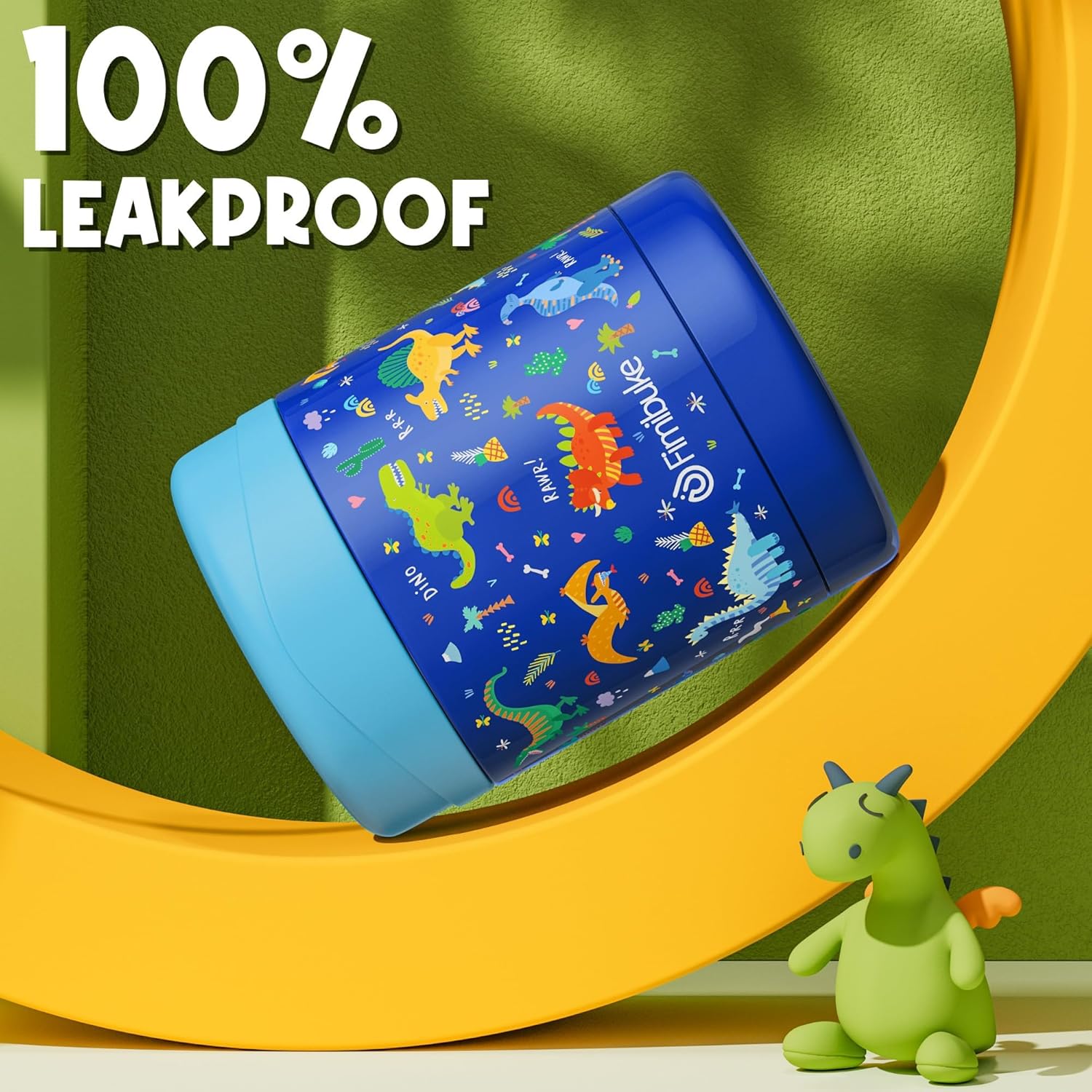 Fimibuke Insulated Kids Food Jar, 2 Pack 12 OZ Bpa Free Stainless Steel Vacuum Lunch Jar for Hot Cold Food, Leakproof Snack Container for School Boy Girl Wide Mouth Toddler Lunch Box for Smoothie Soup - Image 5