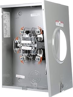 Murray RH173CRF Murray 200-Amp, 5 Jaw, Ringless Cover, Lever Bypass, Overhead And Underground Feed, Meter Socket