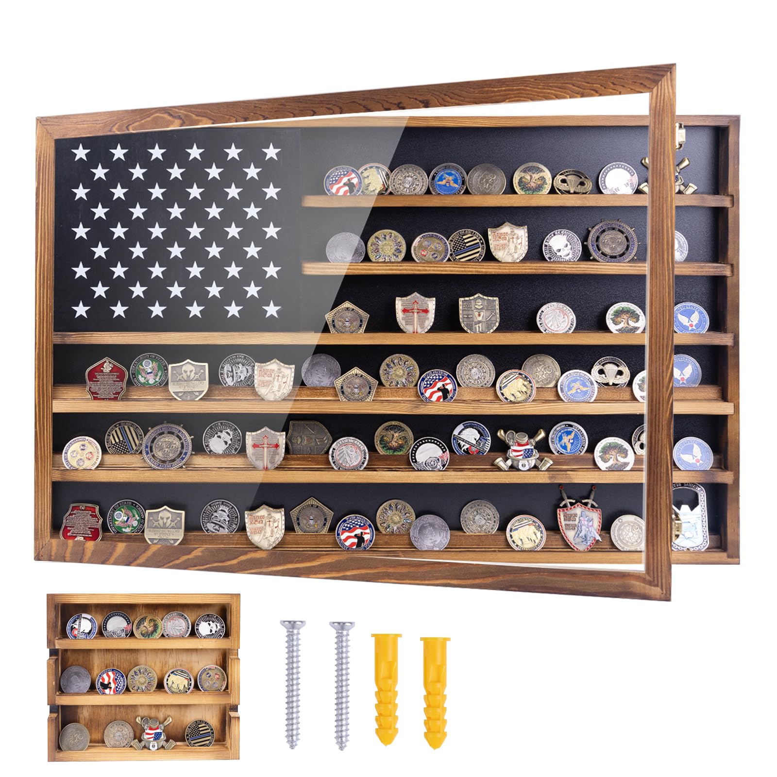 Amazon.com: WodGod Challenge Coin Display Case – Large Horizontal