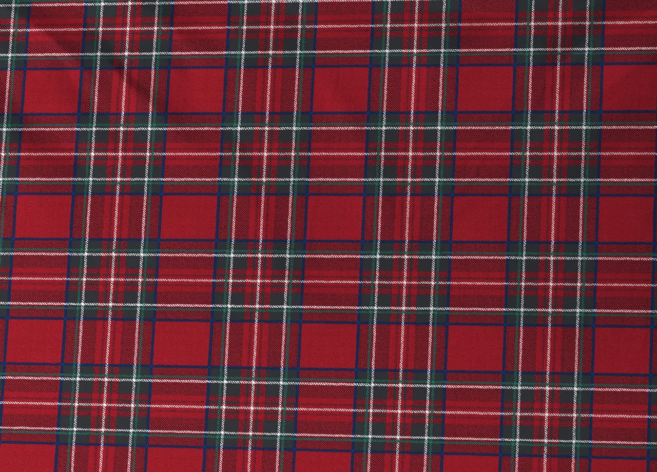 Copripiumino In Flanella 100% Cotone Scozzese Rosso - Misura Piazza E Mezza (200x200 Cm), Made In Italy, Morbido E Caldo