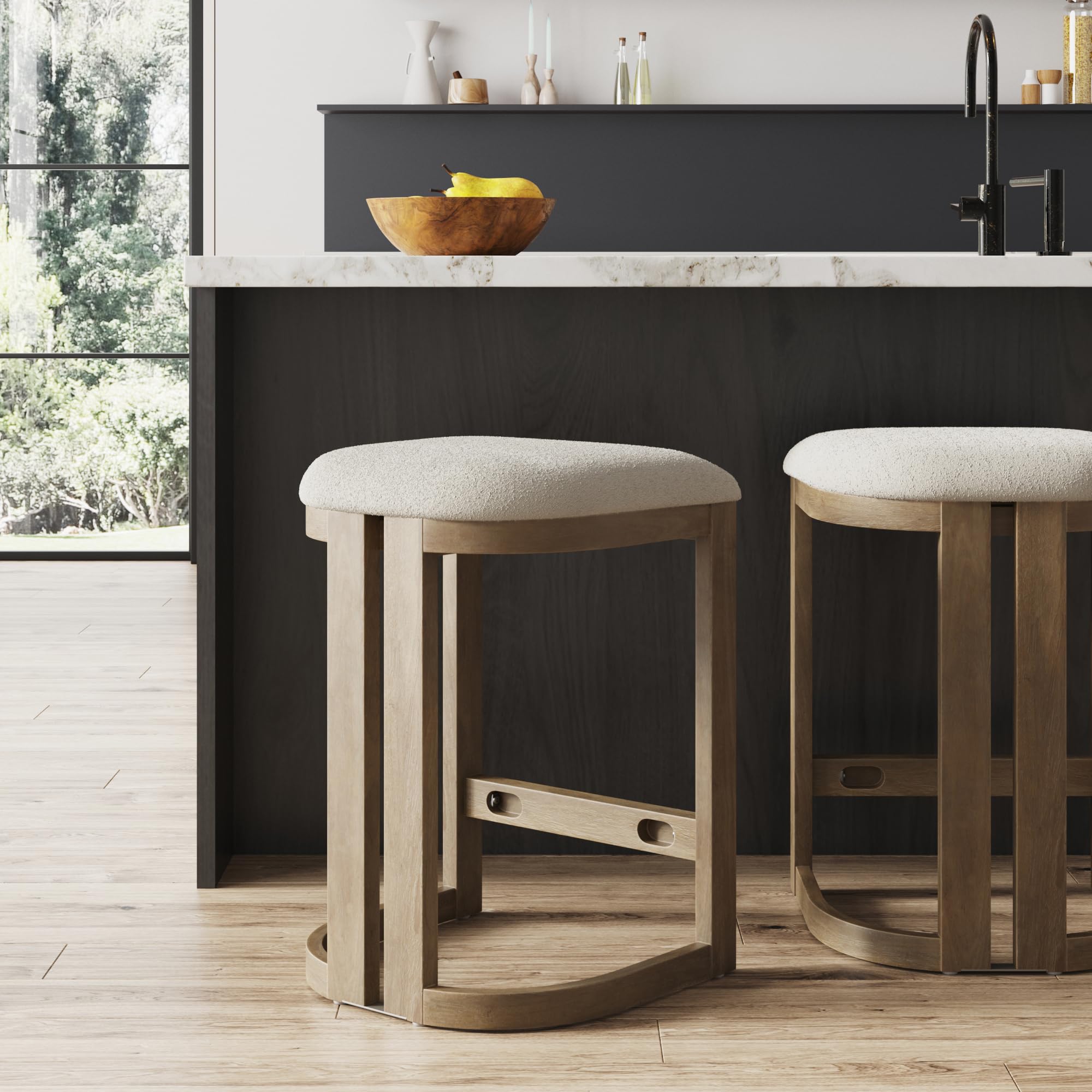 Nathan James Veya Backless Barrel Stool