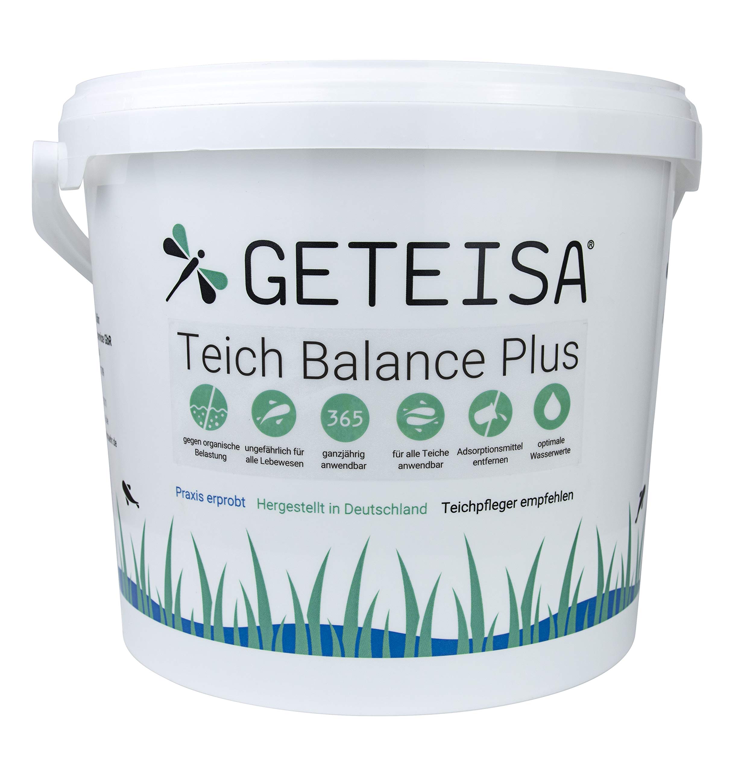 Teichbalance Plus 10 kg - Fortschrittlicher Teichreiniger für Fadenalgenbekämpfung & Schlammabbau, Natürliche Inhaltsstoffe, Stabilisiert Wasserwerte, Umweltschonend, Ganzjährig Einsetzbar