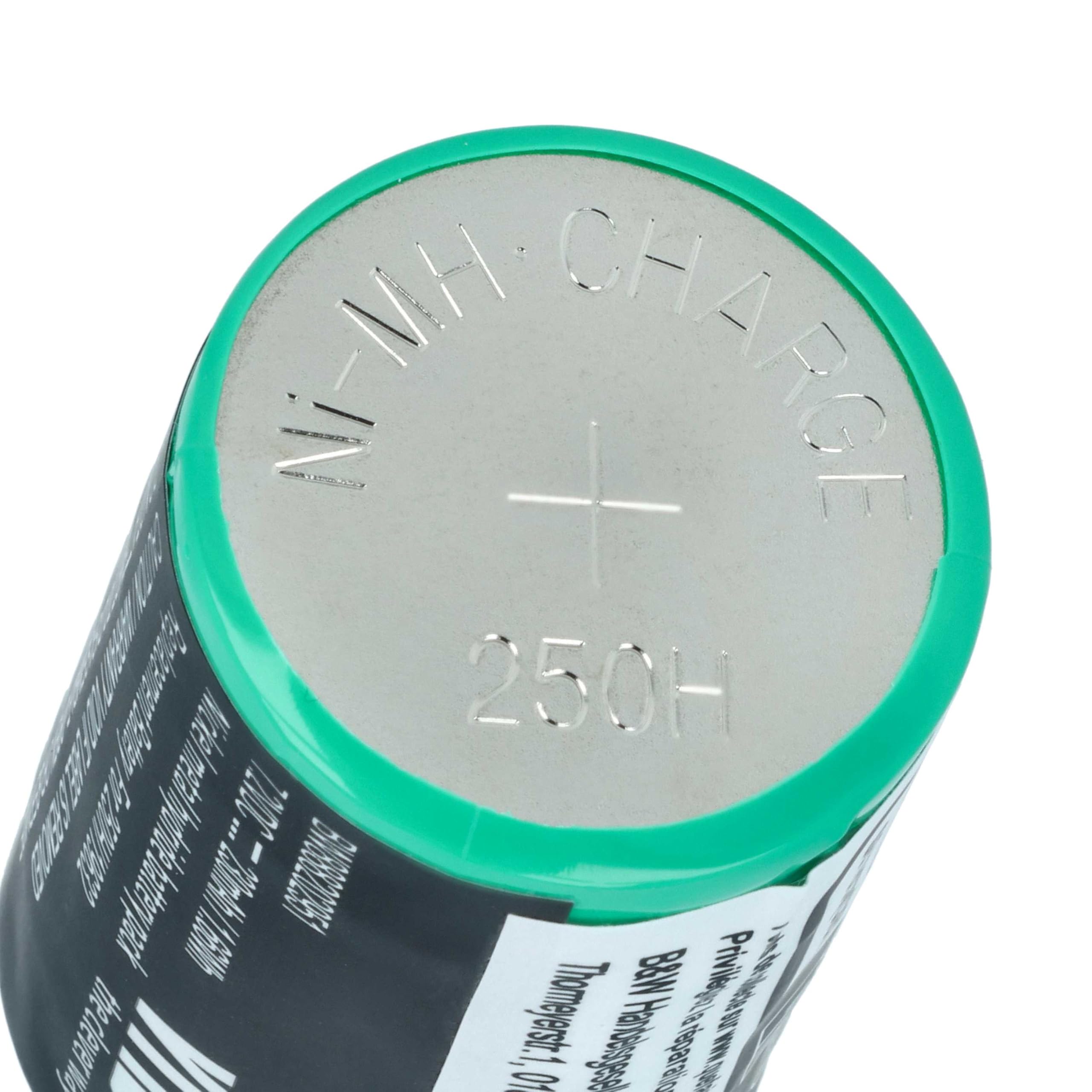 vhbw 5 x akumulator zastępczy Servox 19632 do instrumentów medycznych (230 mAh, 7,2 V, NiMH)