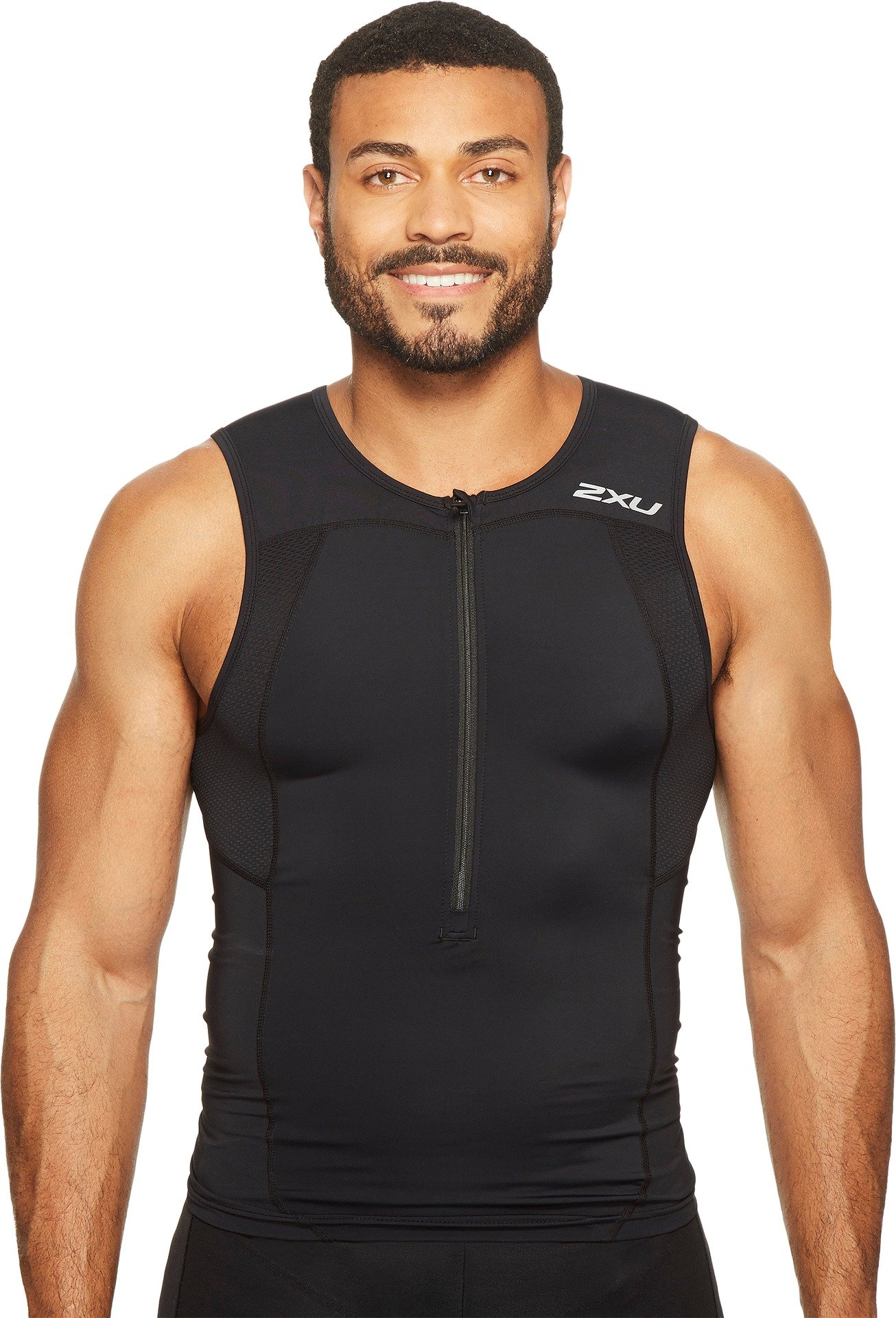 Triathlon Training Sport Vests for Men, Black/Yellow