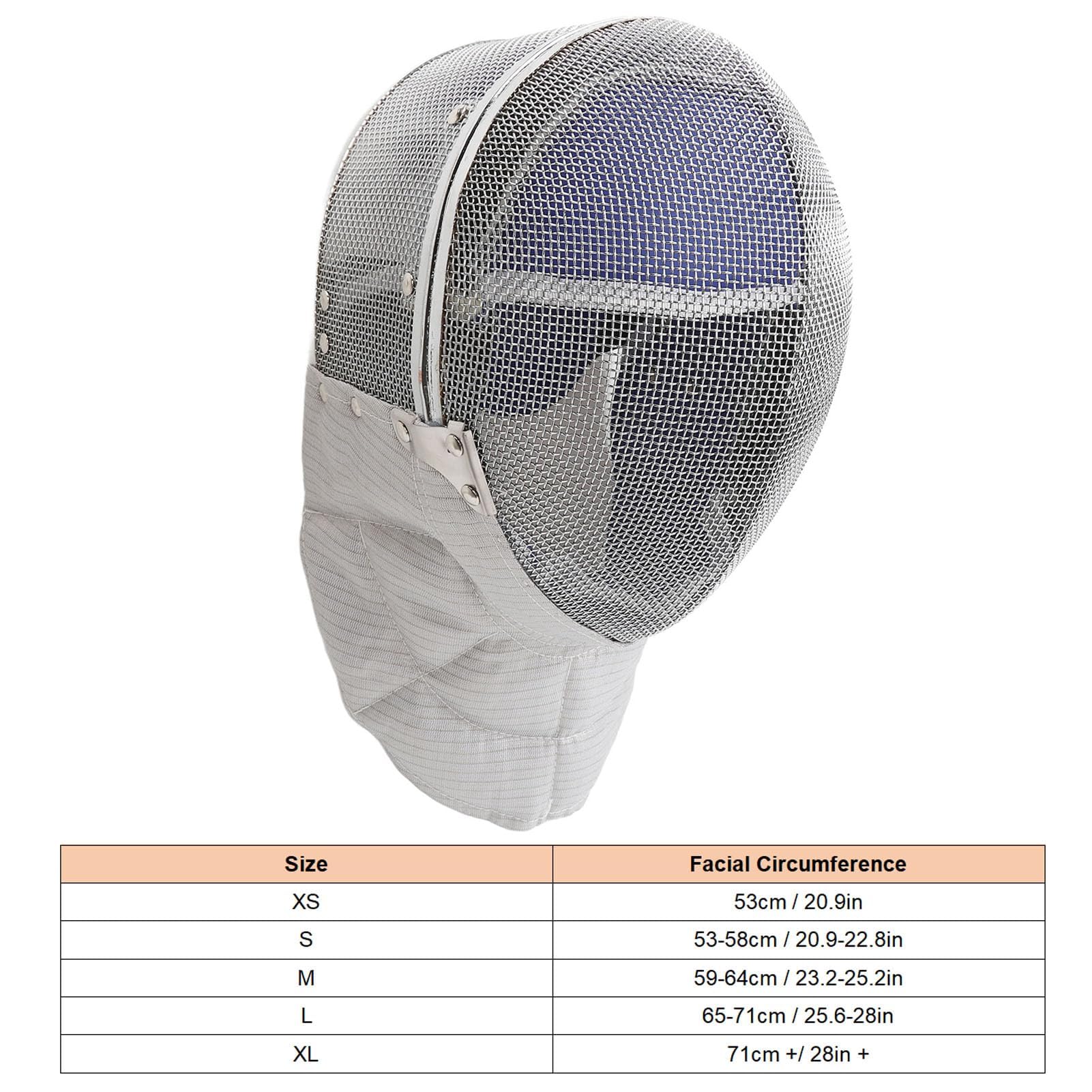 Tbest Fechtdegenhelm, Fechtmaske, Bequemes, Abnehmbares Futter, Fechtschutzausrüstung, Fechtsporthelm