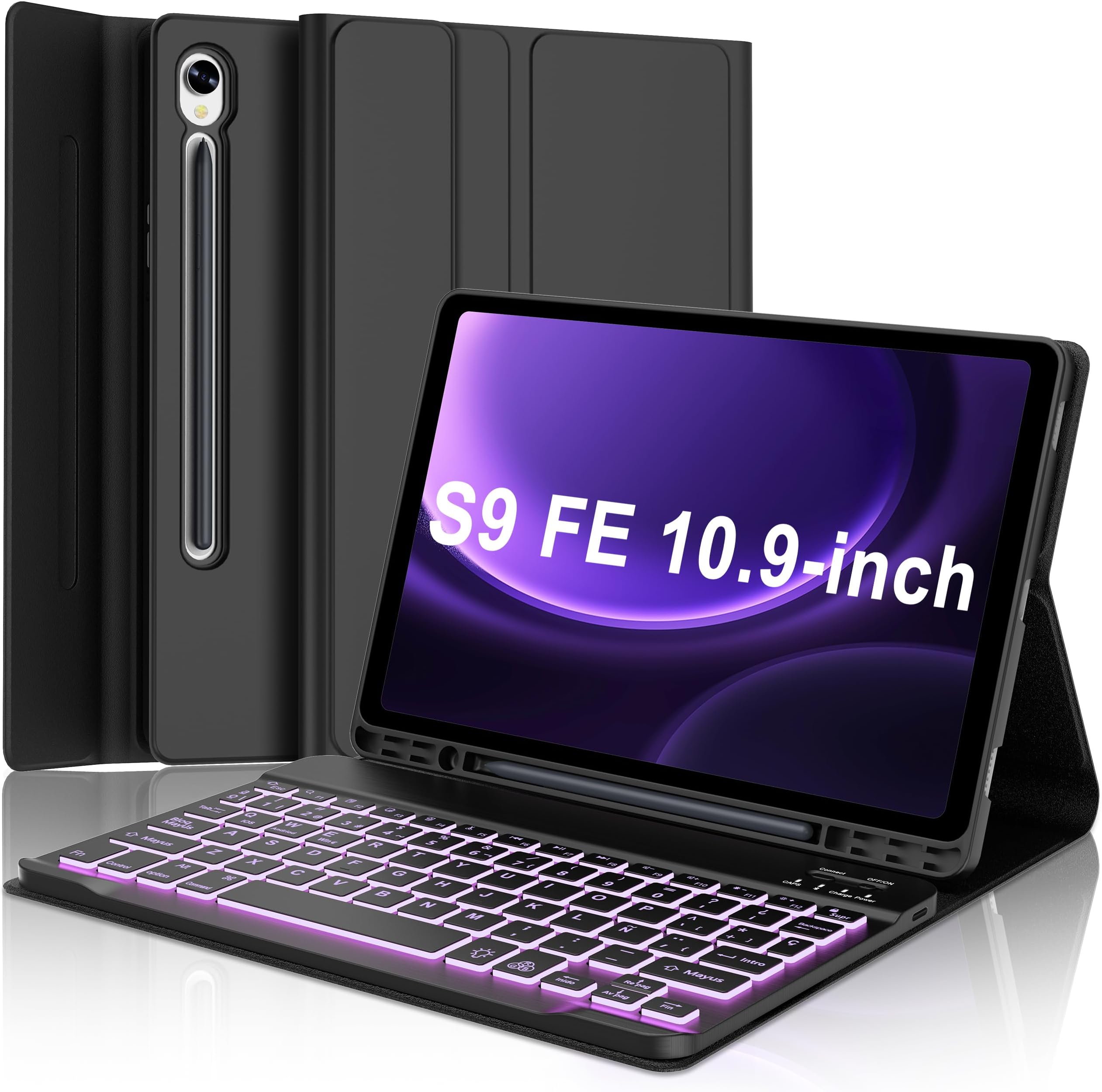 D DINGRICH Keyboard Case for Galaxy Tab S9 FE 5G