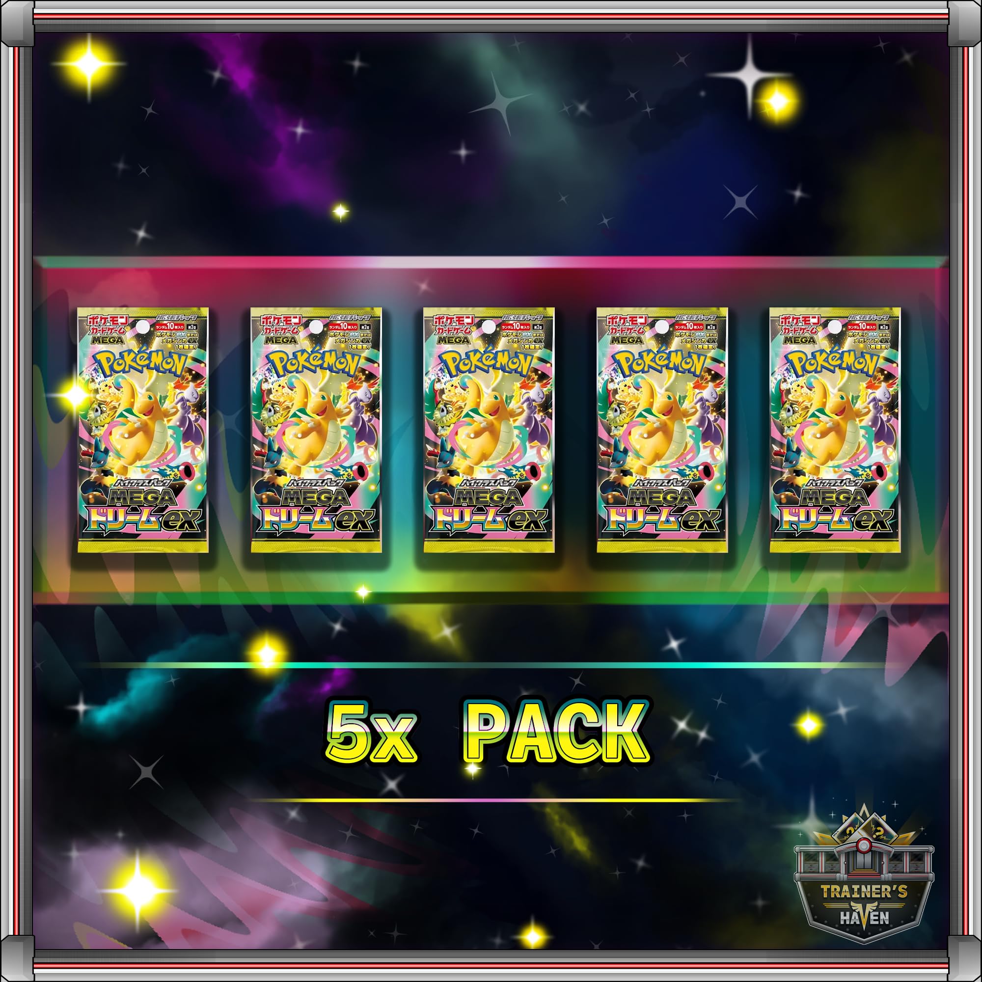 Pokemon Japanese Mega Dream EX Booster Packs (Five Pack)