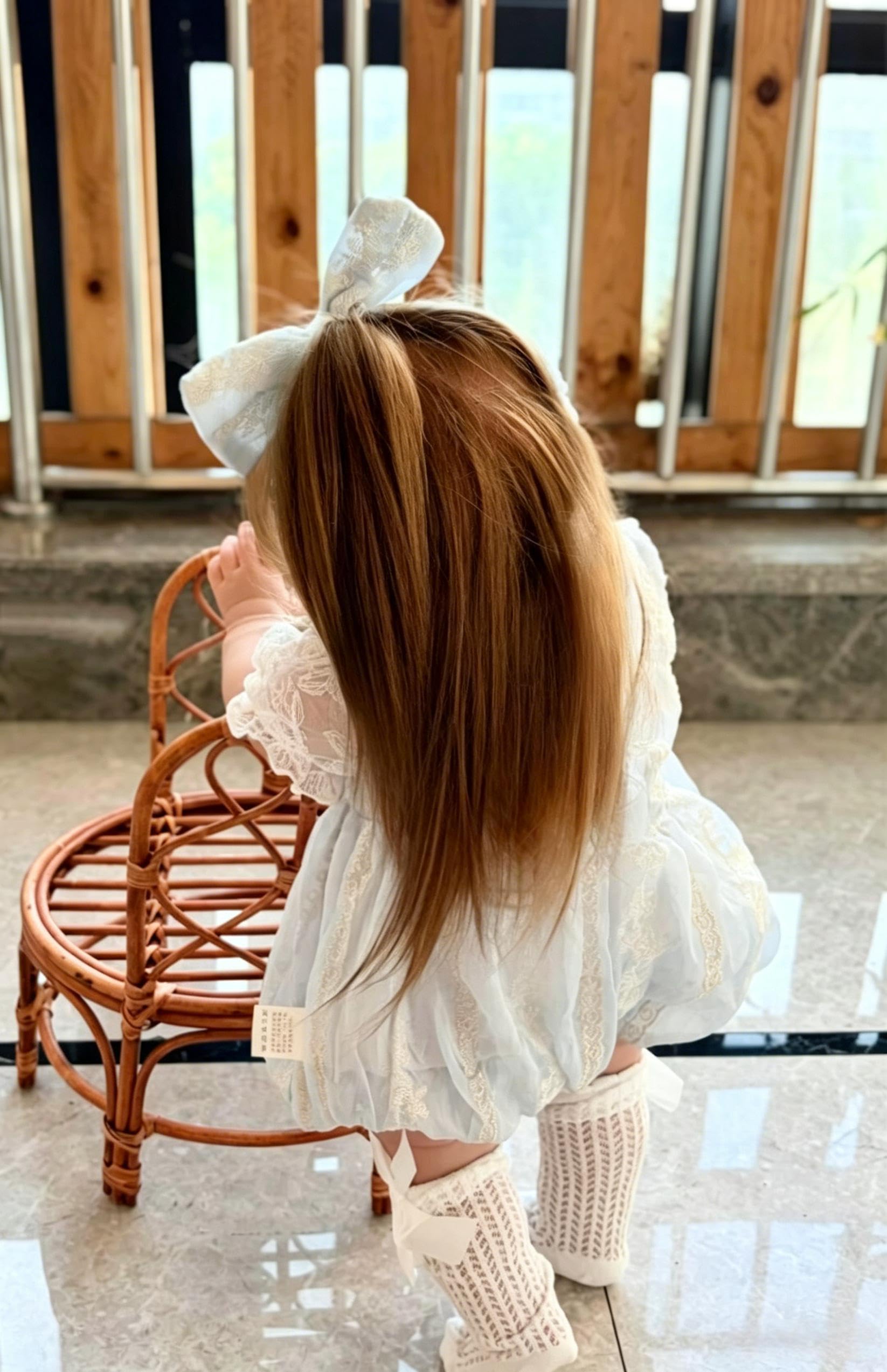 RXDOLL Bambole rinate di grandi dimensioni Pippa 66 cm realistiche Bambole Reborn Bambole Ragazza Morbido Panno in Vinile Corpo Bambole Realistiche Bambole Del Bambino Che Sembrano Vita Reale Del