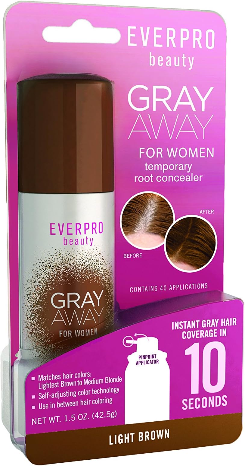 Everpro Gray Away Root Conceal Light Brown 1.5oz, 1.5 Oz