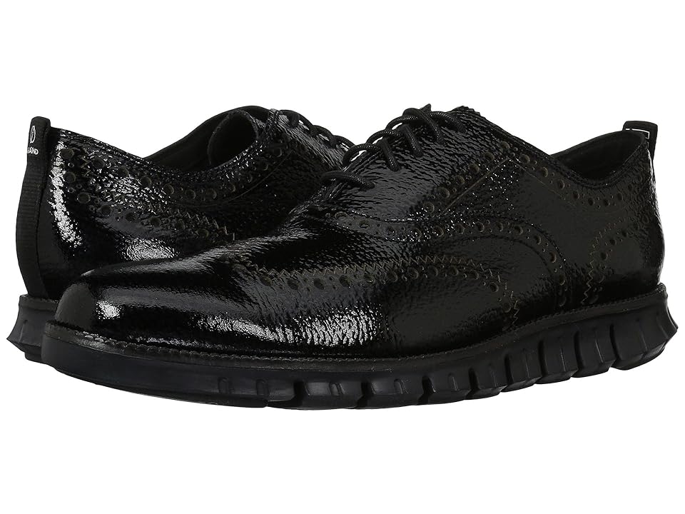 

Cole Haan ZeroGrand Wingtip Oxford II (Black/Black) Men's Shoes
