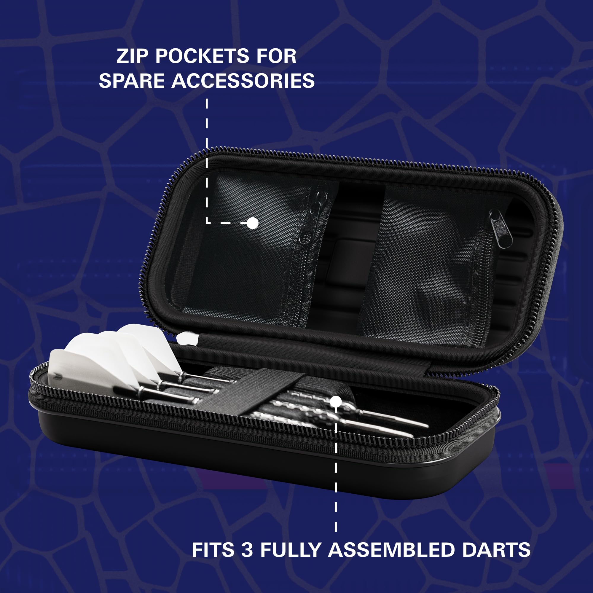 TARGET Darts Josh Rock Takoma Wallet, Regular - Etui na rzutki Josh Rock, uchwyt na rzutki, portfel na rzutki, etui do przechowywania zestawu rzutek, etui na rzutki „Rocky”, profesjonalne akcesoria