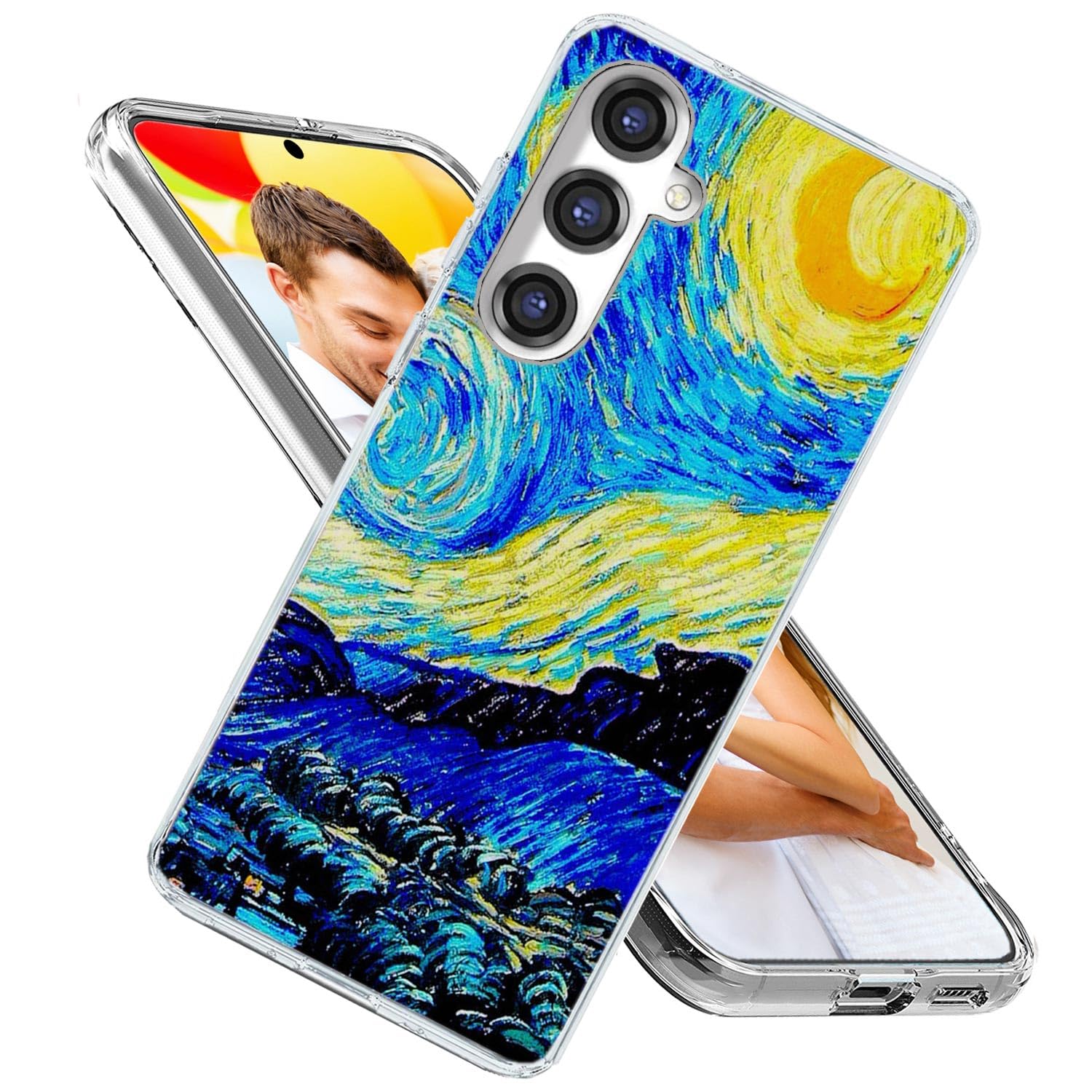 ARTIOSIT for Galaxy S24 Plus Case,Samsung S24 Plus Case for Girl Women Men, Shockproof Thin Slim Soft TPU Clear Protective Phone Cover for Galaxy S24