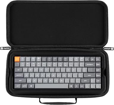 Keychron Carrying Case for K3 / K3 Pro / K3 Max / S1 Black EVA Hard Shell Canvas Bag with Comfortable Handle for Travel & Storage
