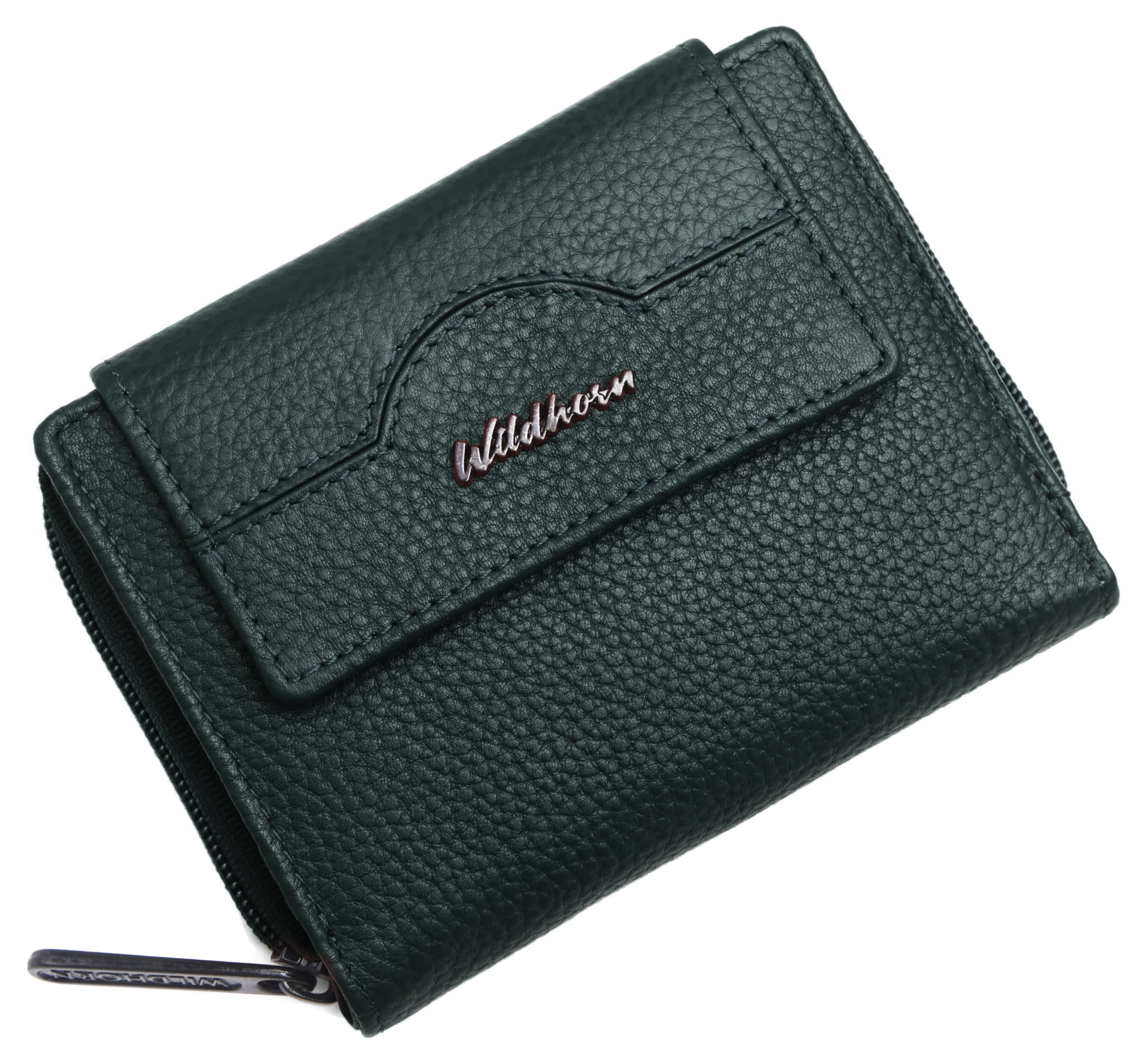 Women's Genuine Leather Wallet – Stylish Design with RFID Protection – 14 Card Slots, 3 ID Windows, and Secure Button Closure – Perfect for Everyday Use and Organizing Cash & Cards