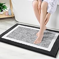 Vista 38 de OLANLY Alfombras de baño 30x20, tapete de baño de microfibra extra suave y absorbente, antideslizante, lavable a máquina, secado rápido, alfombra
