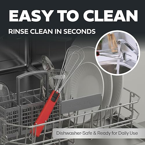 Miniatura 5 de Pinzas para cocinar multiusos 6 en 1, utensilios de cocina, batidores para cocinar, batidor de huevos, pinzas para ensalada para servir parrilla de