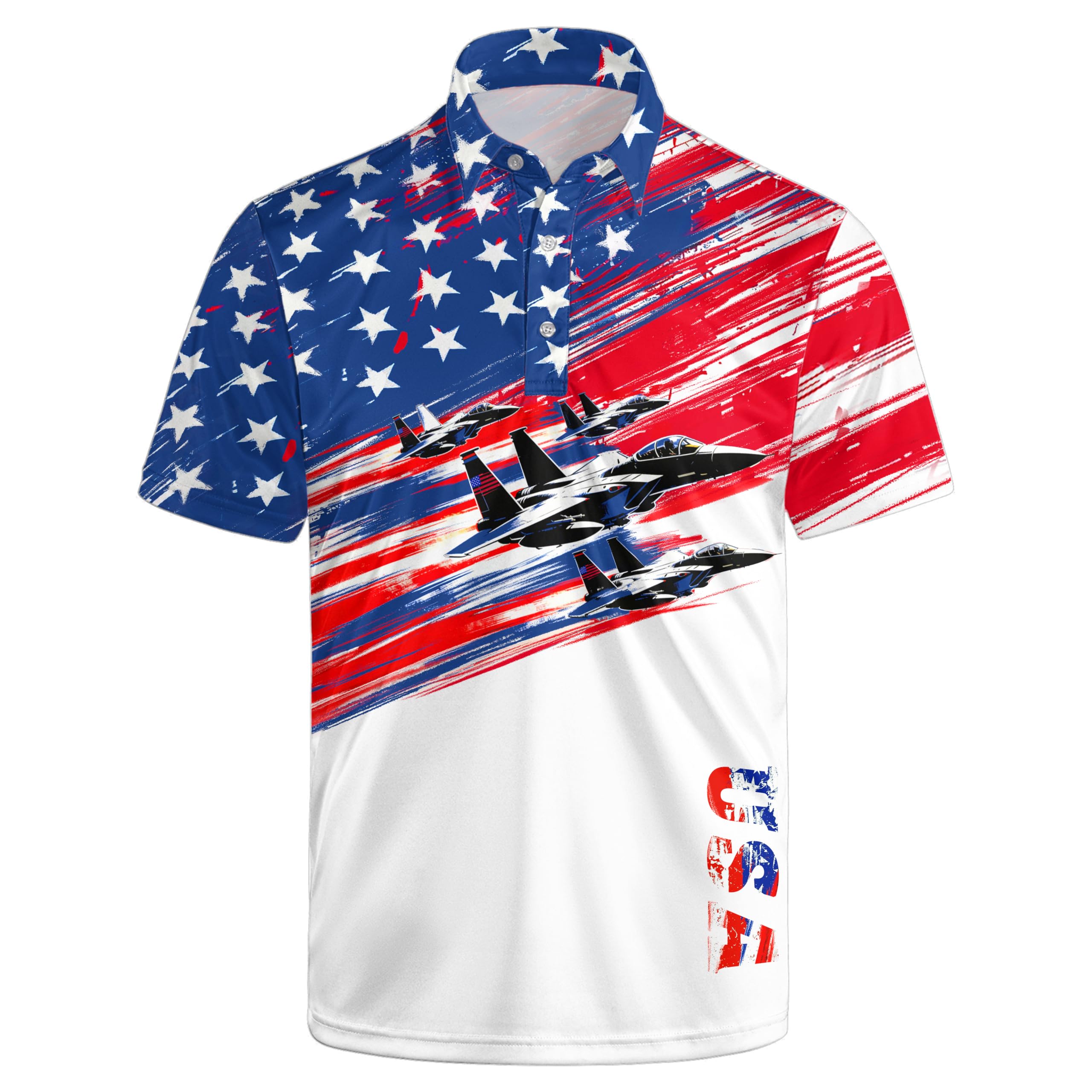 - Golf Polo Shirts for Men Funny Print Quick Dry Short Sleeve Performance Golf Shirts Moisture Wicking Polo Shirts