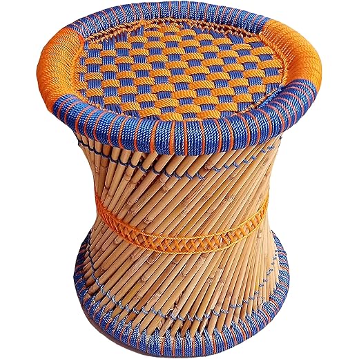 Handmade Bamboo Mudda Stool/Chair