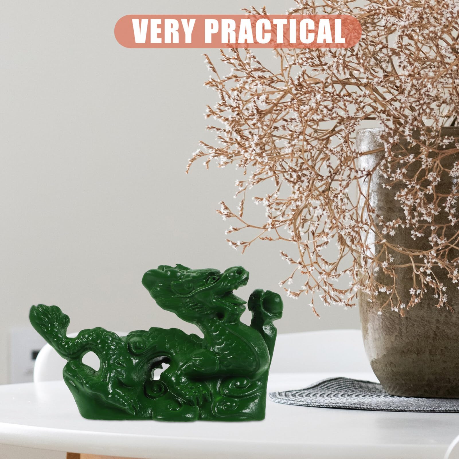 Figuras De Animales Del Zodiaco En Miniatura - Dragón Y Otros, 4 Piezas De Resina Para Decoración