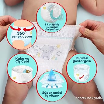 Prima Panties Baby Diaper Premium Care Number 6 28 Pieces