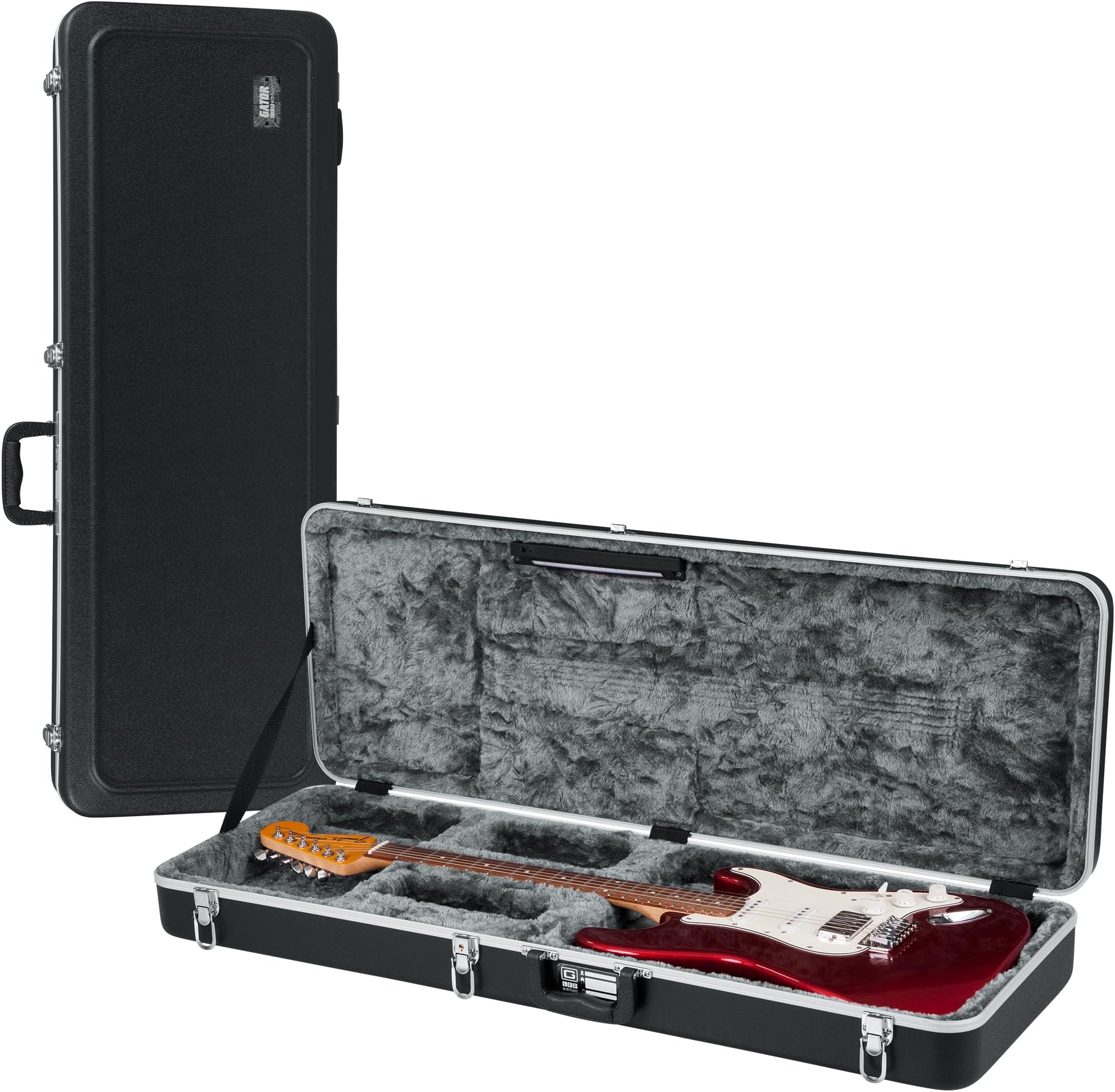 Cases Deluxe ABS Molded Case for Strat/Tele Style Electric Guitar with Internal LED Lighting (GC-ELECTRIC-LED)