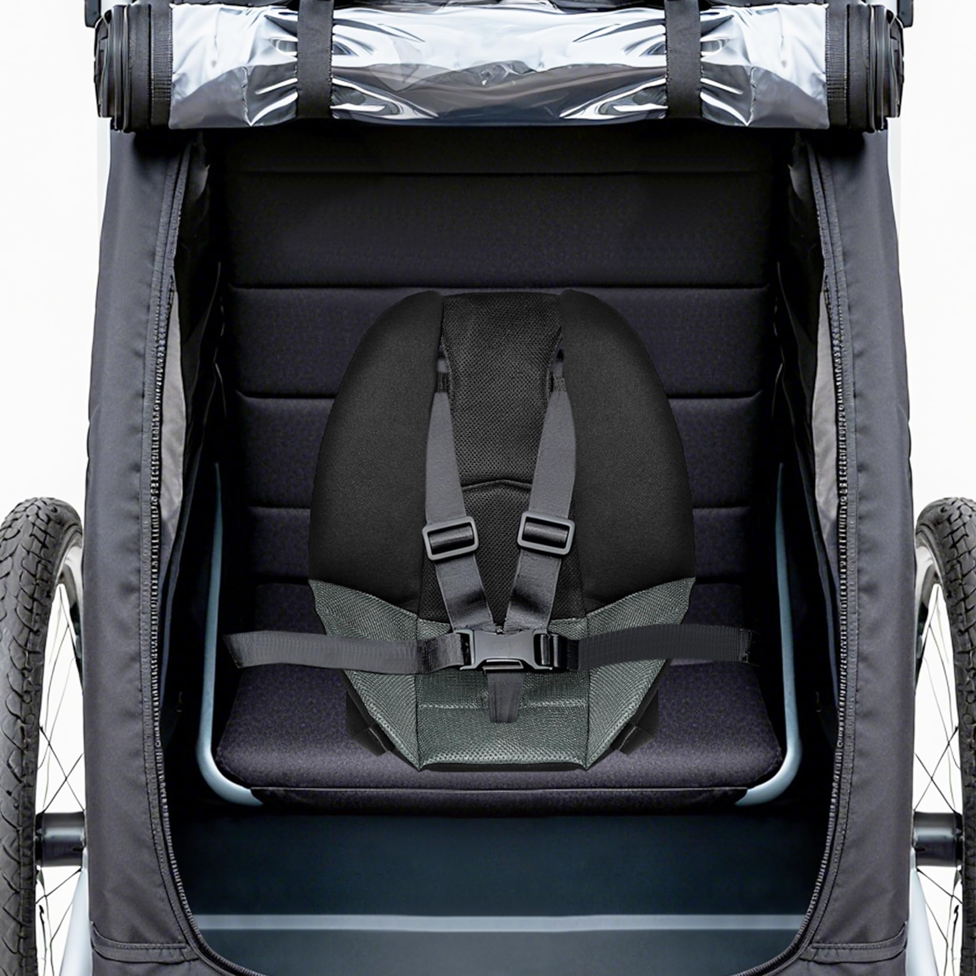 Sitzauflage für Kinderanhänger – Gepolstertes Komfortkissen für Fahrradanhänger & Kinderwagen | Atmungsaktiv, stützend & universell passend | Für Babys & Kleinkinder