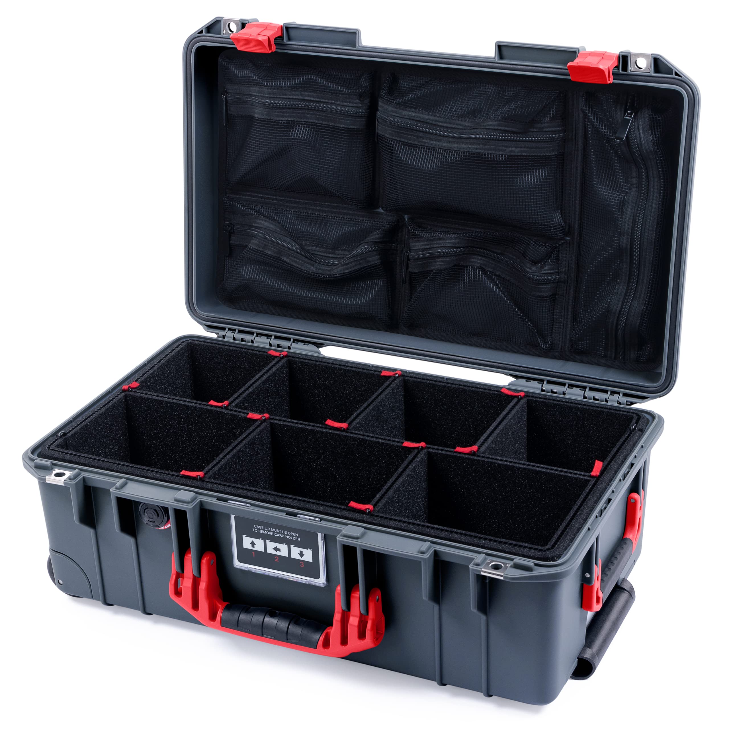 Amazon.co.jp: Charcoal Pelican 1535 Air ケース 赤いハンドル&ラッチ 