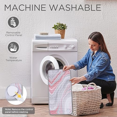 Miniatura 5 de Actualización 2024 Almohadilla térmica XL para dolor de espaldahombrocuellorodillapiernas, calambres y alivio de la artritis, 6 ajustes de