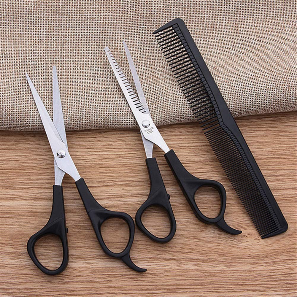 XINGYU Tijeras de peluquería Barber Shop Thinning Hair Set Herramientas de Peinado Hair Comb 3Pcs
