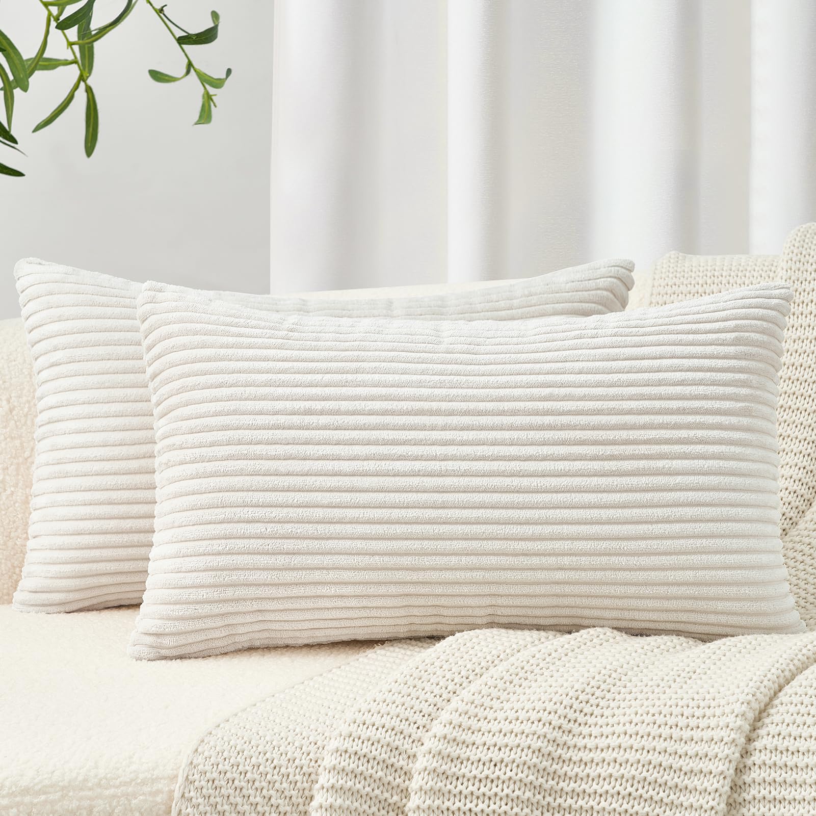 topfinel lot de 2 housses de coussin