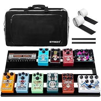 Amazon | STRICHギターペダルボード、56 x 32CM アルミ合金