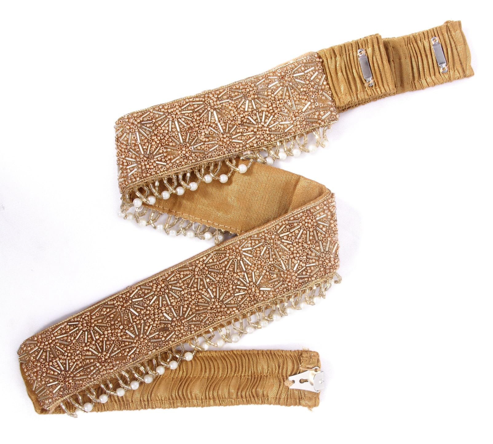 Dhaga Ring Original Mirror Work, Adjustable Waist Hip Belt Kamarbandh for Saree, Saree Belt, Gown & Dress, Sontada Patti Vadanam kamarband for Women 01