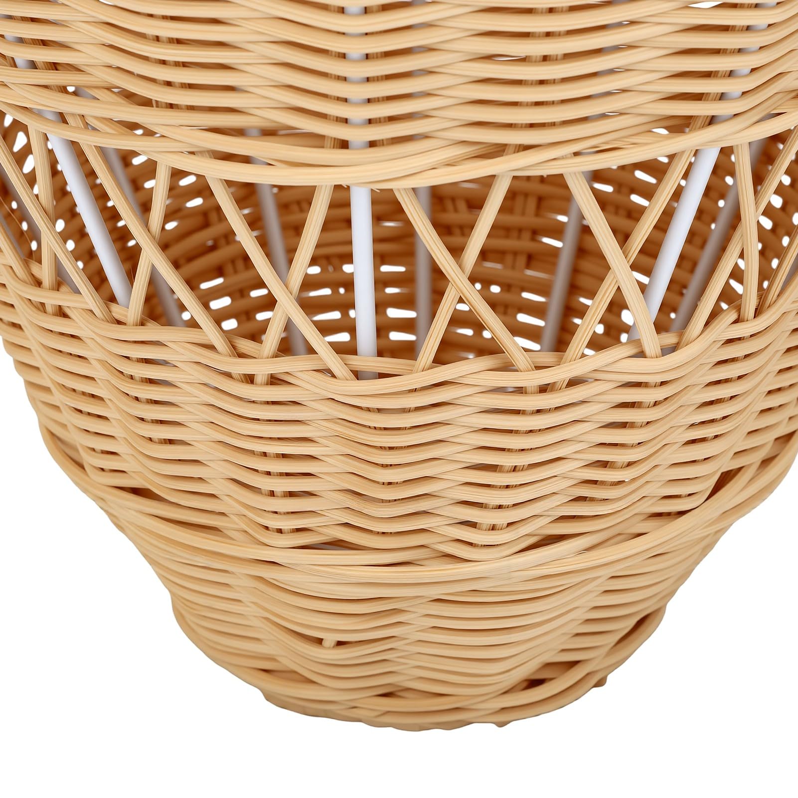 AUNMAS Decorazione per la Cameretta con Mongolfiera in Rattan da | Tessuto Naturale Fatto a Mano, Accessorio Fotografico per Neonati, Ornamento per la Stanza Boho, Facile Installazione con