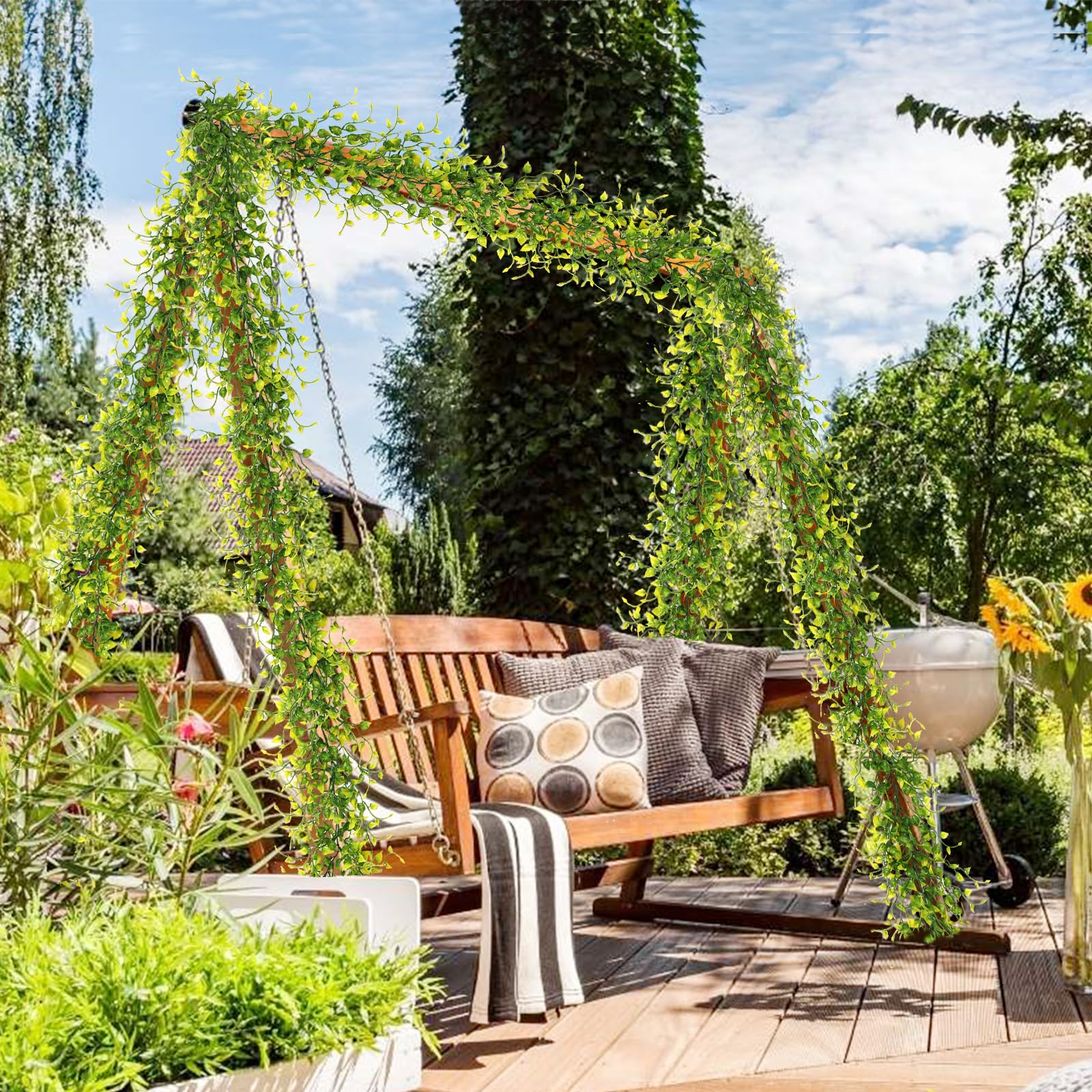Künstliche Efeu-Girlande 2 Stück à 1,8 M – UV-beständig, Für Innen & Außen | Deko Für Garten, Hochzeit, Herbst