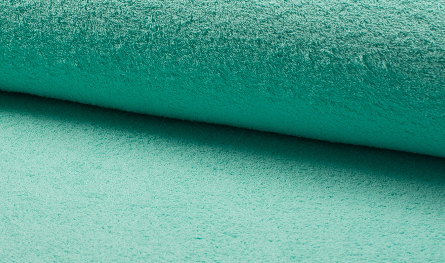 Double Sided Cotton Terry Towelling Fabric Material - Mint, 1Mtr 150cmx100cm