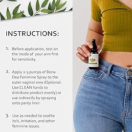 Feminine Spray for Women - All Natural Yoni Oil Deodorant & Moisturizer, Organic Essential Oils, Chemical-Free, Sensitive Vaginal Care | 2 oz Spray