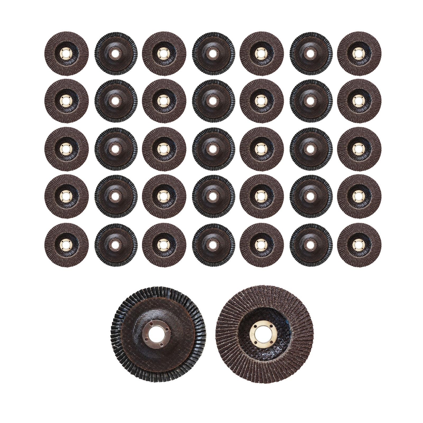 BDAYEK Flap discs 100pcs Flap Discs 4 x 5/8 Inch Sanding Wheels for Angle Grinder, Grinding and Removal, Deburring and Finishing(60#)