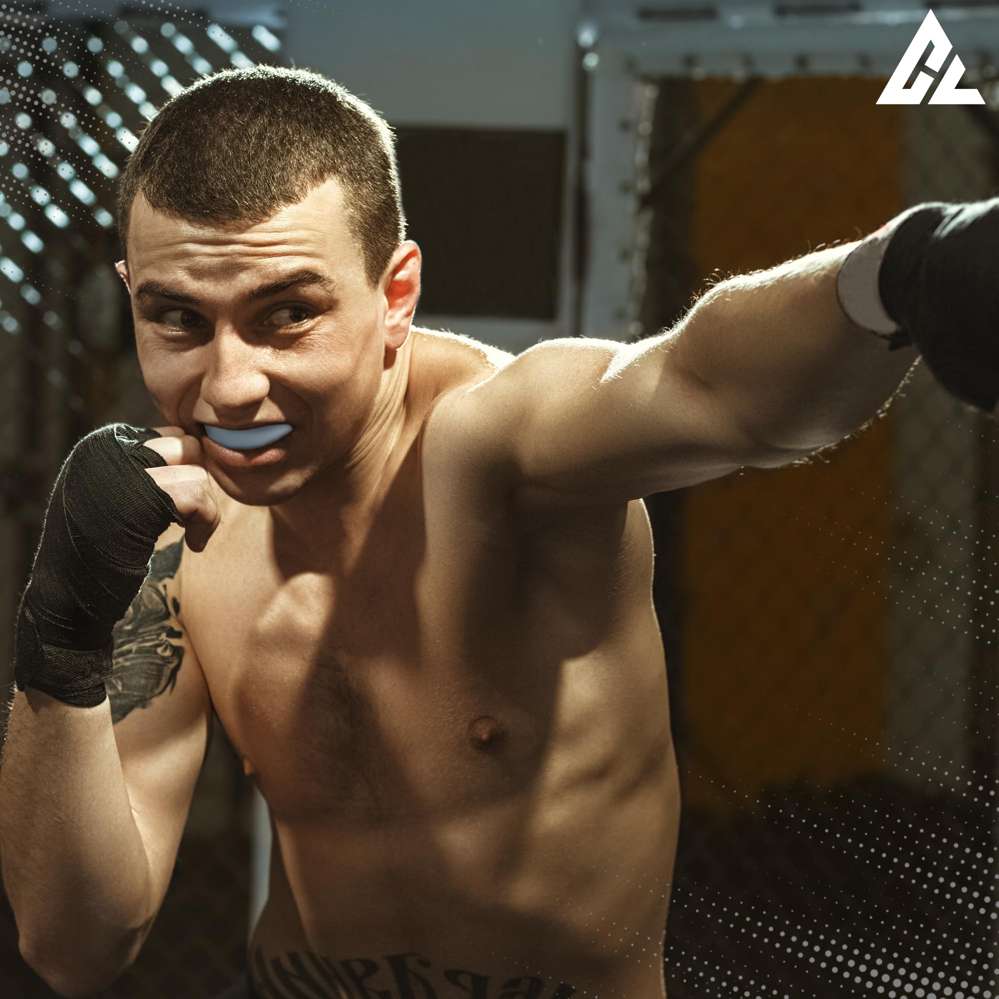 Paradenti sportivo modellabile per adulti, con custodia ventilata, traspirante, su misura, per uomini e donne, paradenti per MMA, boxe, jiu jitsu, wrestling, grpling, hockey e sport