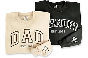 Embroidered Personalized Dad Sweatshirt: The Perfect Father's Day Gift