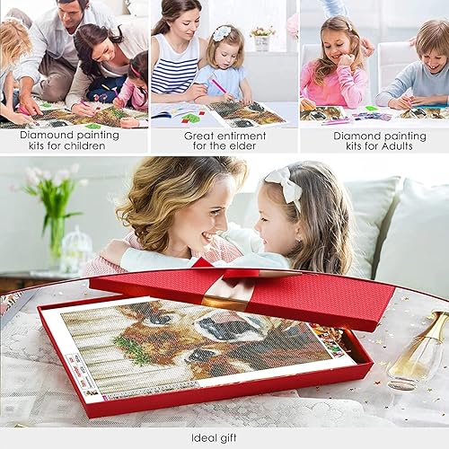 Miniatura 4 de Kits de pintura de diamantes personalizados para adultos, kits de arte de diamantes 5D redondoscuadrados, puntos de diamante de perforación completa