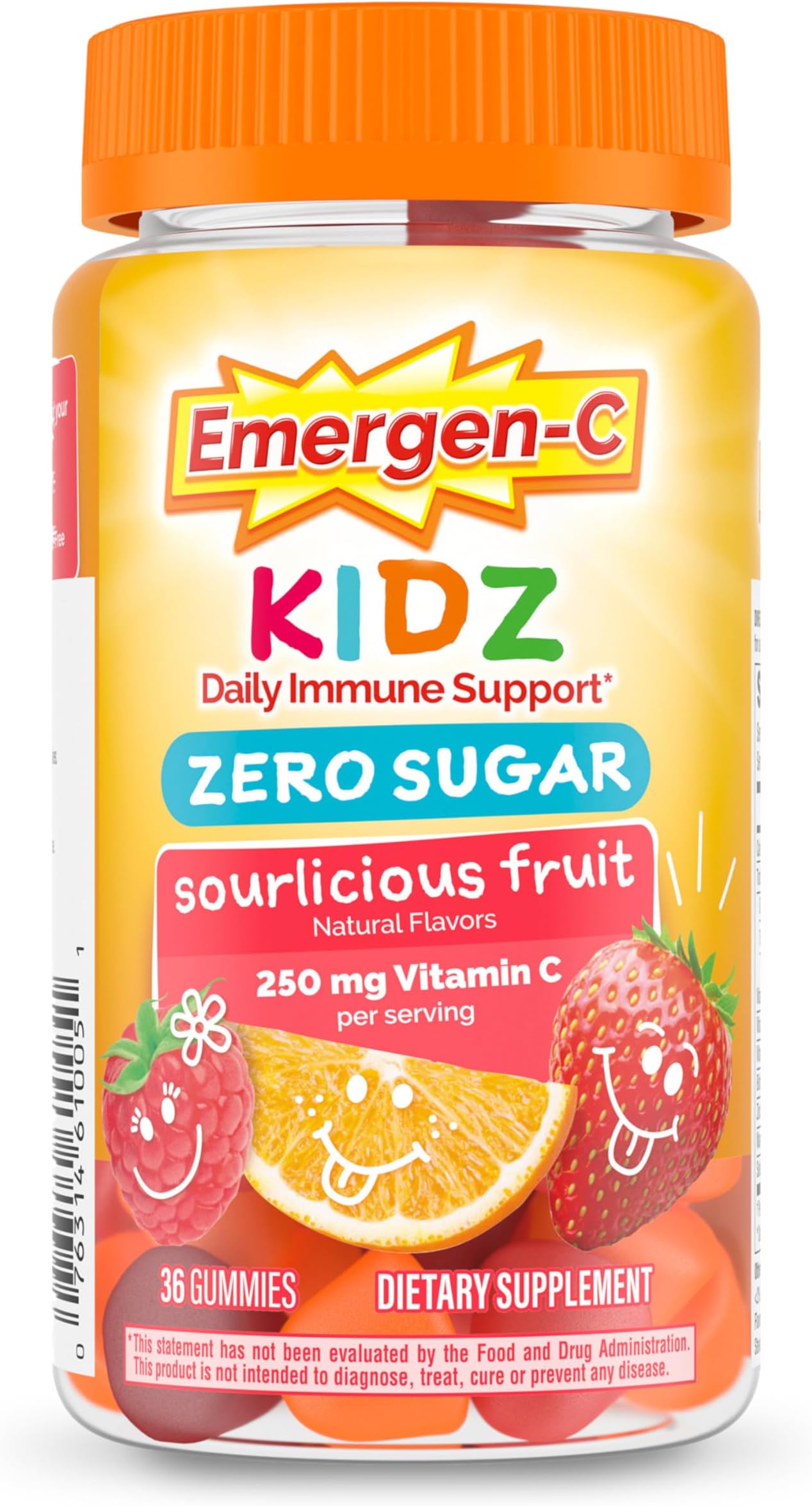 Zero Sugar Immune Support Kidz Gummies 36 Count