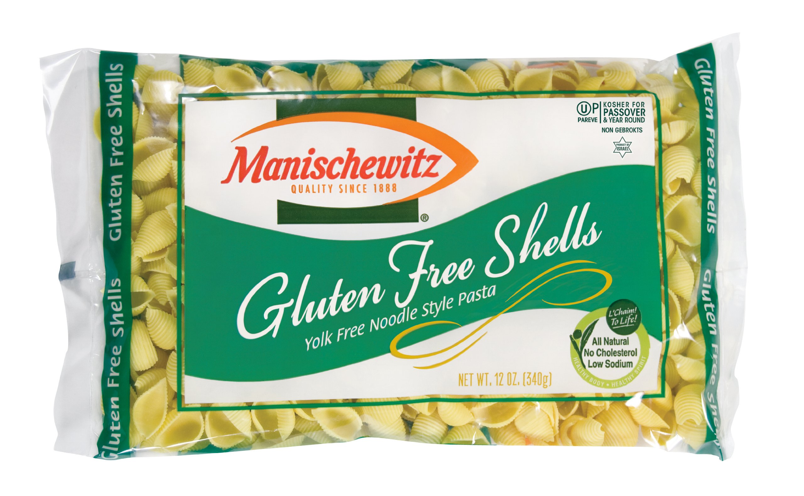 Manischewitz Gluten Free Shell Shaped Noodles, 12 Ounce